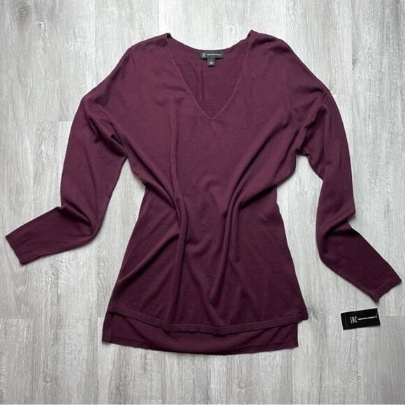 Light Knit V-Neck Tunic Top S - Picture 1 of 4